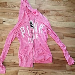 Pink zip hoodie